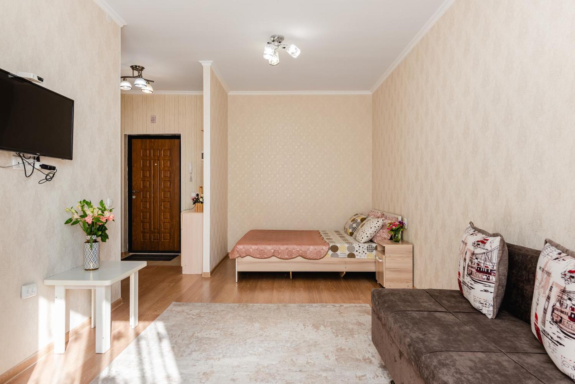 Akvarel Apartment Near Adk 阿拉木图 外观 照片